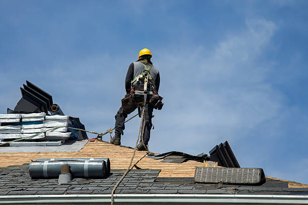 Professional Gutter Installation technician working in Boyd, MT